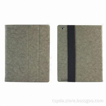 Latest PU Leather Cases/Covers for New iPad 3 with Wrist Wrap